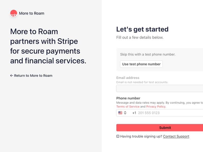 Example campaign trip preview page